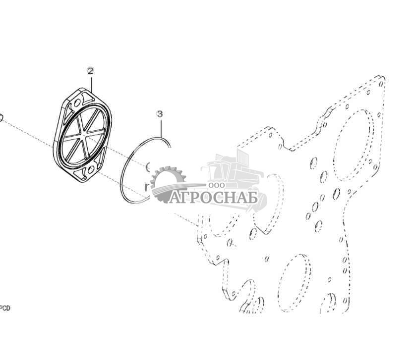 5204 Крышка вспомогательного привода 